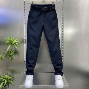 1506A/GH1440/P49新款时尚男士简约纯色直筒工装裤宽松哈伦卫裤图片