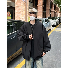 2024新款棒球服美式拉链外套飞行员工装运动夹克现货W8499-P50，男装夹克，星座512-4