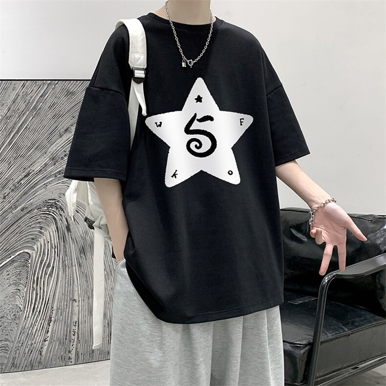 230g重磅纯棉短袖t恤男大码半袖半截袖DX17368-P20,男装T恤,电商A040