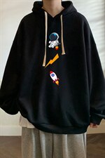 纯棉连帽卫衣男大码运动帽衫宽松薄WY2165-P35加绒款-P40，男装卫衣，电商A040