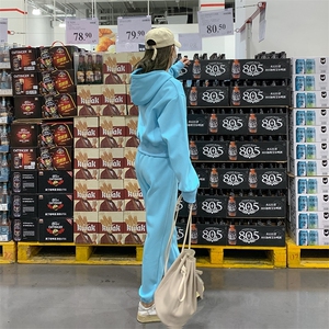 现货 25春秋新款卫衣套装休闲跑步两件套女2C187-82211-P125-K188图片
