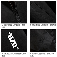 KS21002-P38加绒款-P43连帽开衫卫衣男运动外套大码班服砖墙，男装卫衣，电商A040A