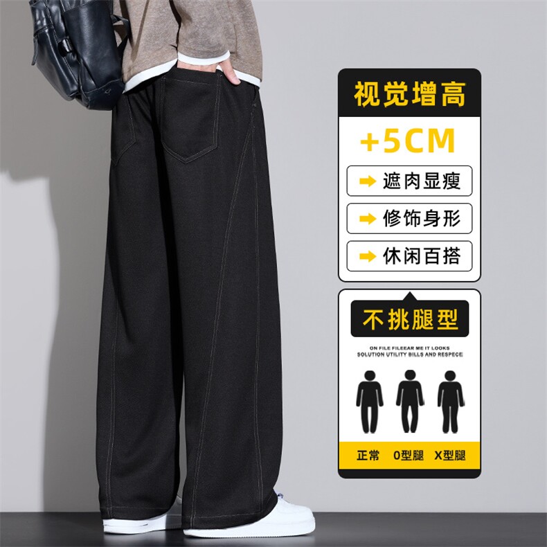 高端丹宁原色冰丝牛仔裤男新款秋冬休闲长裤美式直筒裤Z2611-P50图片