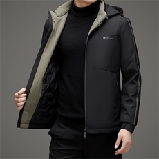 主推羽绒服冬季短款轻薄连帽宽松时尚羽绒服外套QS3709-P205，男装羽绒服，星座1105-3