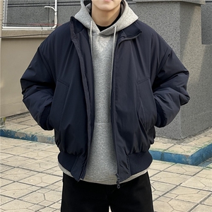 现货 26春装美拉德立领飞行夹克纯色复古廓形高街棒球服外套图片