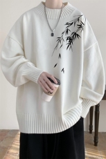 半高领毛衣男大码胖子针织衫毛线衣M18382-P45加绒款-P65，男装针织衫/毛衣，电商A040