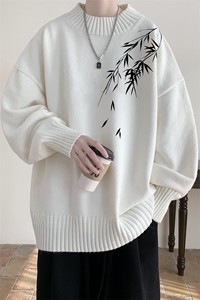 半高领毛衣男大码胖子针织衫毛线衣 M18382-P45 加绒款-P65图片