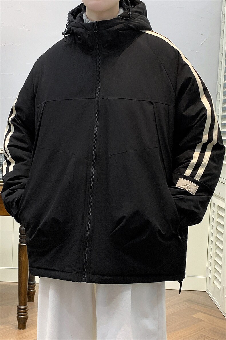 冬上新加棉加厚潮牌棉服港风连帽棉衣外套男女8321-P110控价158,男装棉衣,电商A441-1