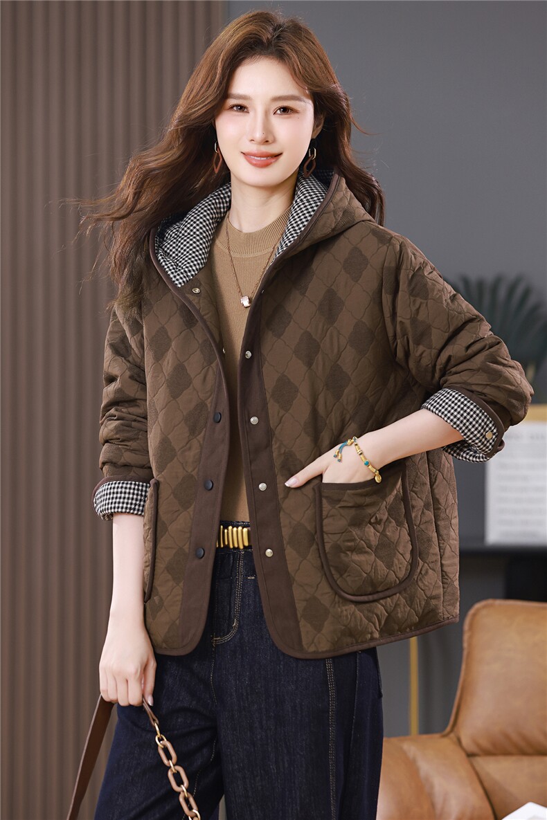 2025年冬季休闲棉服,女装棉衣/棉服,悦见她