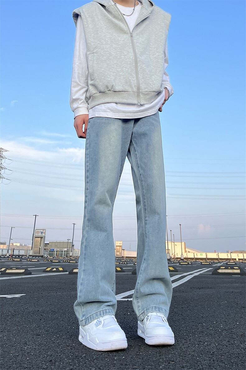 A178秋冬季牛仔裤男直筒修身显瘦百搭潮牌裤子740P40限价59,男装牛仔裤,电商A178