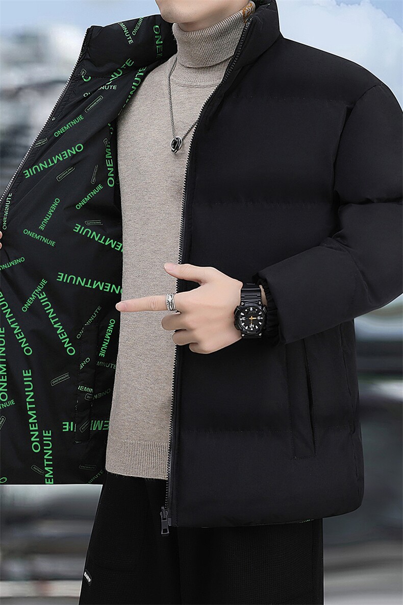 双面穿棉衣男士冬季韩版潮牌百搭宽松时尚情侣棉服MY2218-P55,男装棉衣,星座1402-1