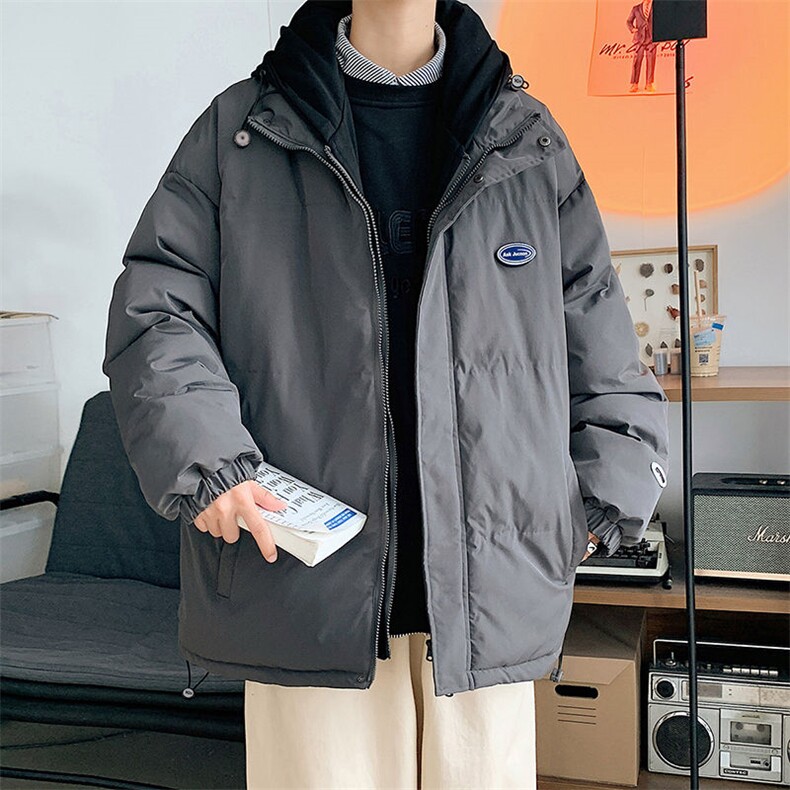 中性风连帽假两件棉服cityboy加厚棉衣男女同款MYM5555-P95,男装棉衣,星座717