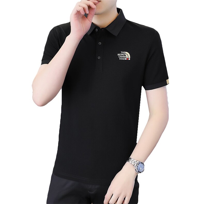 2025夏季新款男士潮流时尚休闲短袖POIO衫8082-P33,男装T恤,星座1215-1