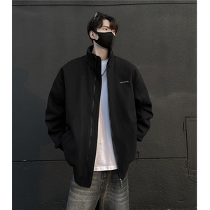 冬装新品 弯刀袖毛呢加棉夹克棉衣休闲纯色加厚外套男 G1104 P108图片