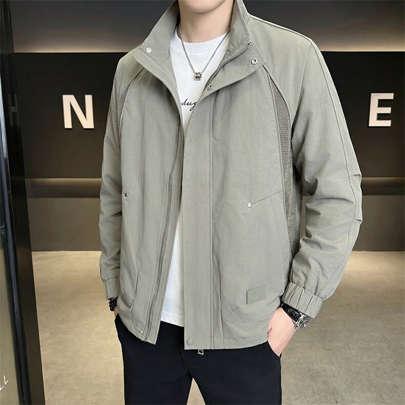 店主风夹克外套男春秋休闲百搭时尚立领男士夹克S8611-P80,男装夹克,星座310B-3