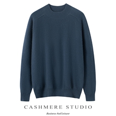 2025秋冬新款羊绒衫女100%纯山羊绒圆领休闲简约通勤保暖针织套衫，男装羊绒套衫，绒誉暖羊绒