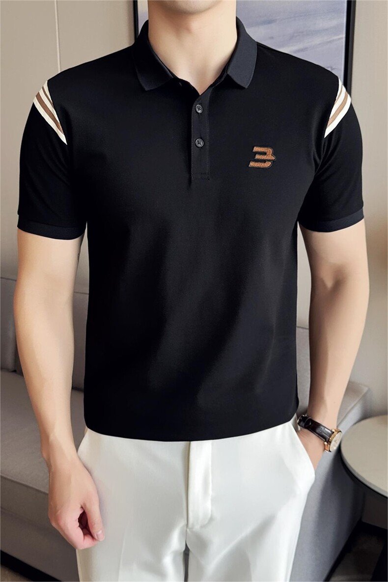 夏季短袖T恤刺绣时尚翻领Polo衫T0277-P48,男装T恤,电商D342