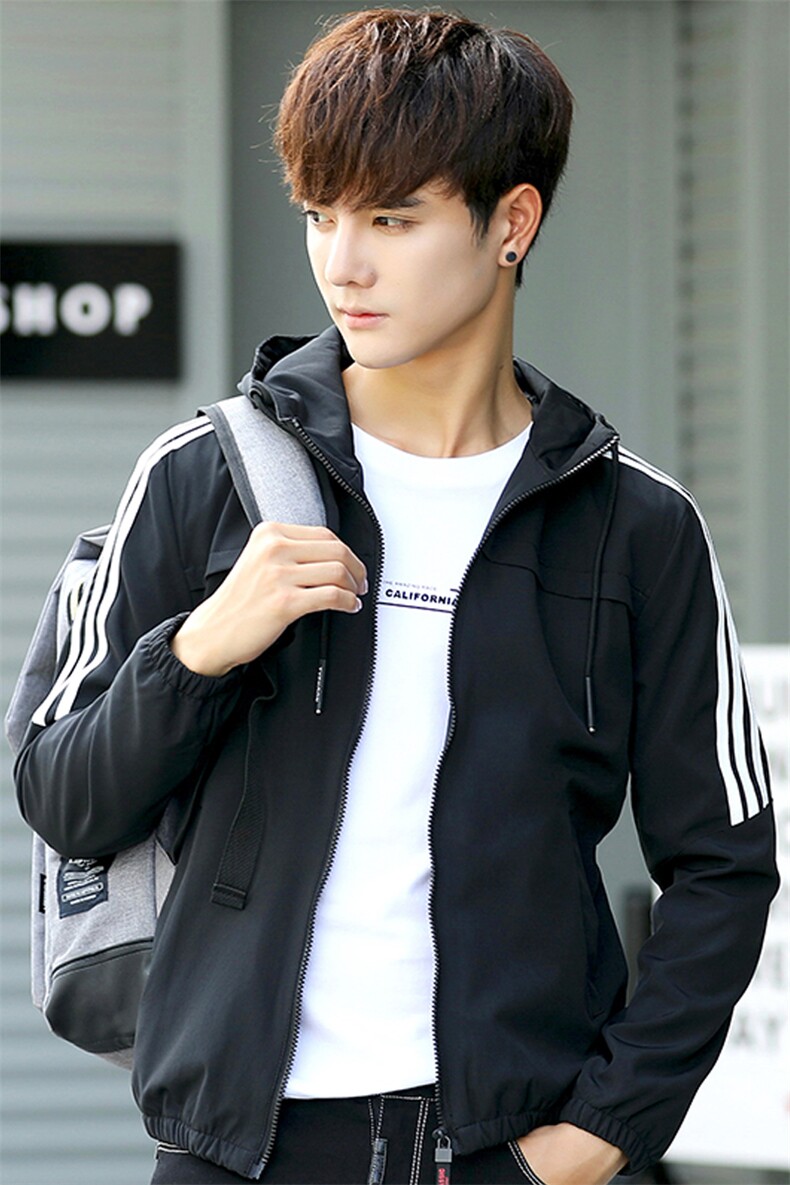 春秋款连帽青少年夹克5032-1_JK356(M-4XLP60A4XL-8XLP70),男装夹克,星座1516-1