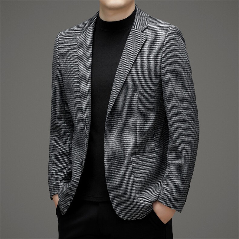 秋冬时尚新款男士商务休闲西服韩版西装修身单西外套QS3255-P165,男装西服,星座1105-3