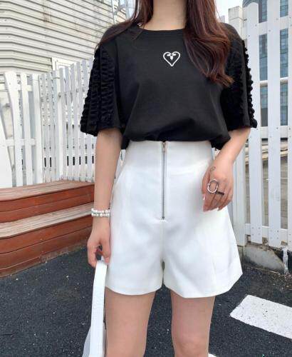 夏季新款拉链高腰短裤，女装，邱小姐