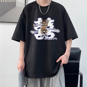 麂皮绒短袖t恤男大码半袖男 JD82306-P25图片