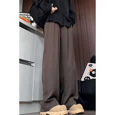 K2609/P45新款现货垂感西裤男大码宽松潮直筒裤休闲裤长裤子，男装西裤，电商A141