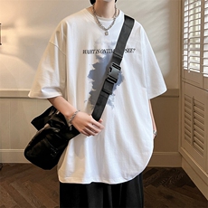抖音得物二开现货220克夏装重磅美式高街宽松短袖t恤MT195，男装T恤，电商A486-1