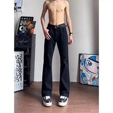 1506-1/N37621/P28.5黑色美式复古弯刀牛仔裤男春秋新款直筒修身，男装牛仔裤，星座1506-1