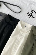 2021新款男士休闲衬衫长袖韩版纯色衬衣202-7-GC15，男装衬衫，星座1302
