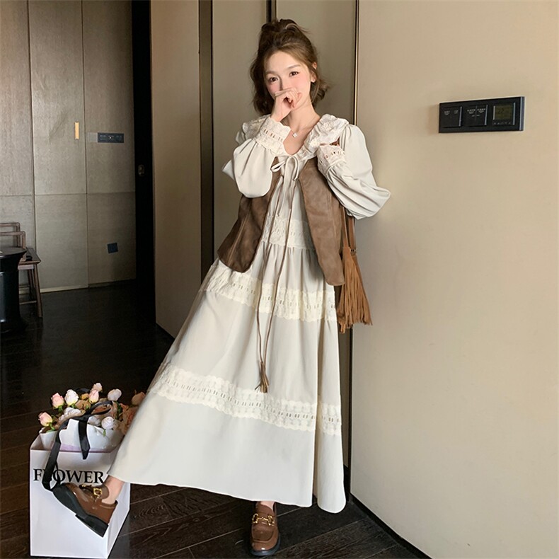 【新款】2025春秋新款连衣裙马甲套装2C037233P175K248,女装连衣裙,2C037