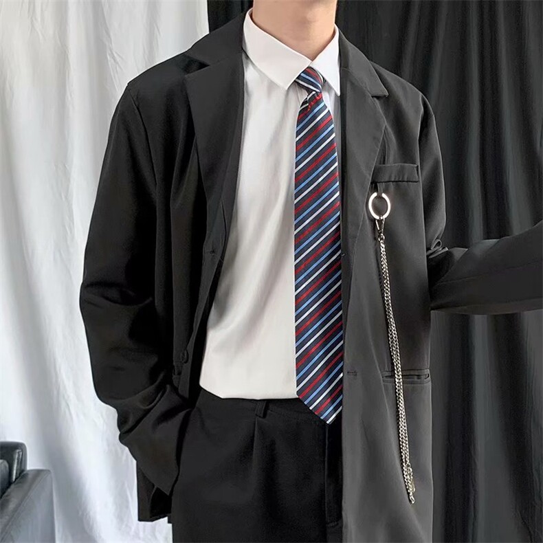 男士休闲西装外套配链条X0Z01P55图片