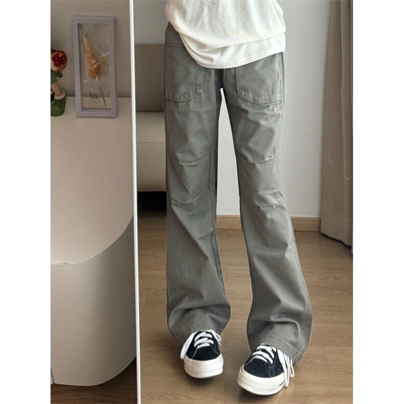 【有货】灰绿色工装裤欧美vibe裤子美式伐木裤GZK18LL-特P60,男装工装外套,星座1007（原301D）