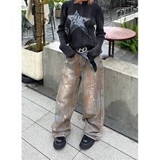 沙丘2沙丘风废土风衣服穿搭做旧破洞牛仔裤子男，男装牛仔裤，星座1007（原301D）