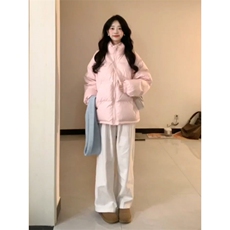 1506-1/M78031/P82温柔风粉色立领保暖棉服外套，男装棉衣，星座1506-1