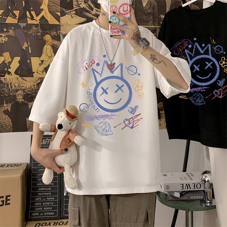 Q11180-P30春夏季七分袖t恤男大码五分袖男短袖中袖，男装T恤，电商A040