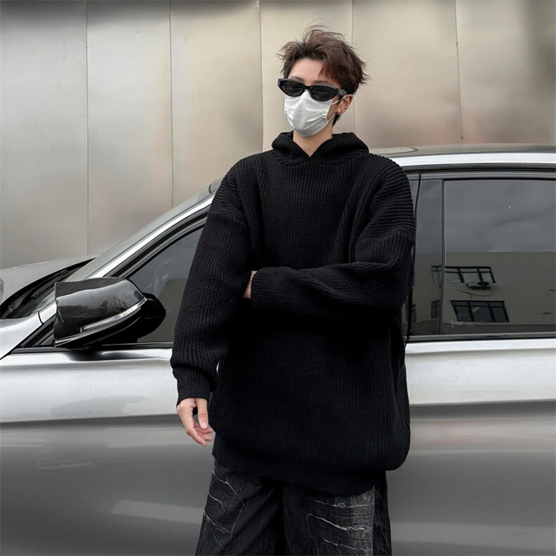 连帽毛衣男款2025秋冬季新款痞帅慵懒宽松针织衫外套MY620-P53,男装针织衫/毛衣,星座308B-2