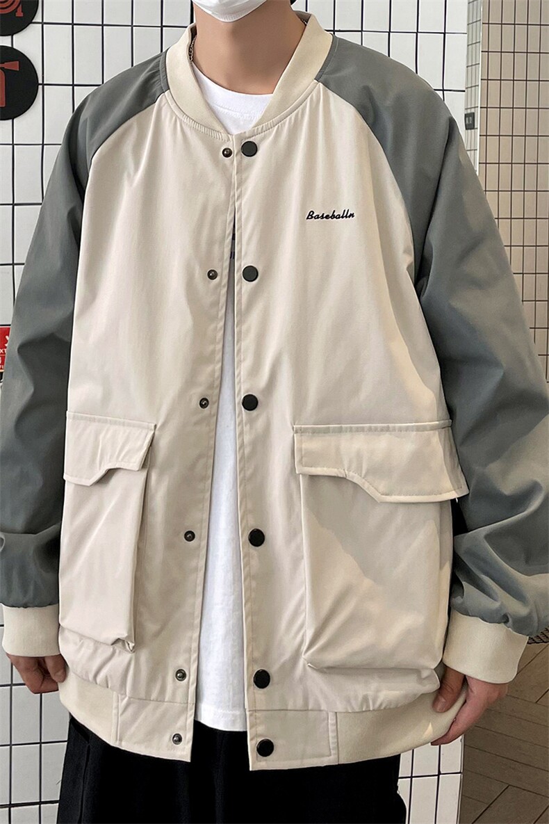 春秋季百搭休闲宽松夹克男士JK147-P48,男装夹克,星座1204