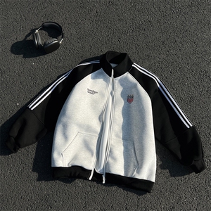 美式立领运动刺绣外套男 xh93-特p75图片
