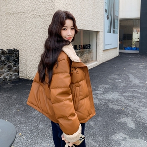 新款 主推PU皮50绒羽绒服2671-P275-K398图片
