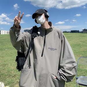 2023早秋新款oversize小众上衣男美式高街潮牌ins卫衣 W4974-P39图片