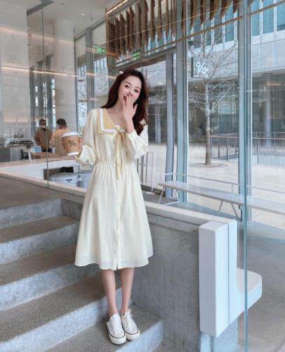 【现货】早春新款韩版雪纺连衣裙，女装连衣裙，E莎