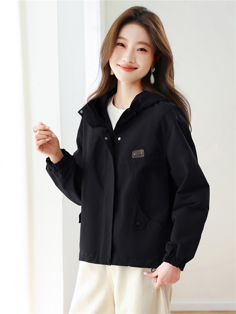 现货！现货！2026春季新款时尚宽松休闲短款外套女,女装短外套,以桐