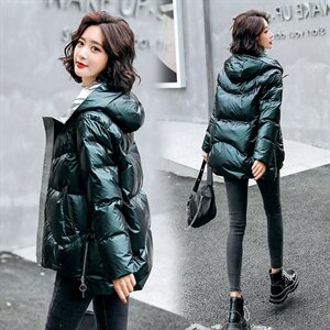 女款2020年冬装新款韩版简约宽松小个子棉衣棉袄外套图片