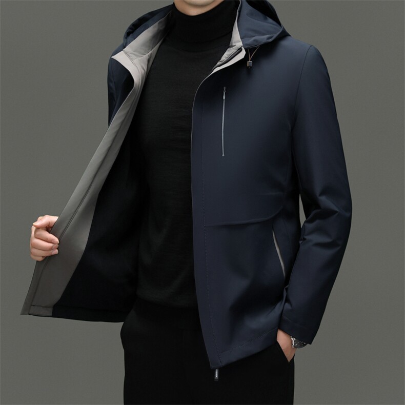 棉服男士加厚中款外套冬季可脱卸帽棉衣中年爸爸冬装JZW2319-P175,男装棉衣,星座1105-3