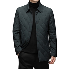 2023冬季中年男士商务休闲棉衣男纯色爸爸装棉服YLBJ2158-P185，男装棉衣，电商B212（原钱塘6029）