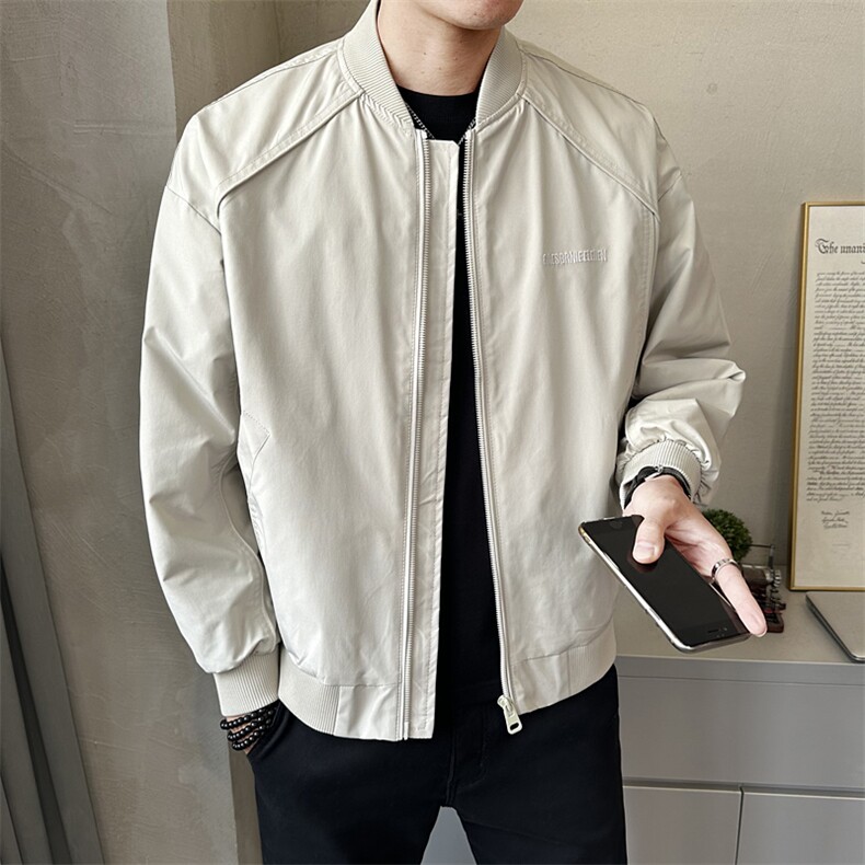 美式飞行员夹克 2025春秋宽松大码休闲棒球服外套JK6511-P130图片