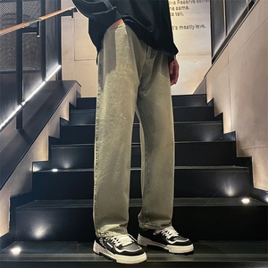 美式高街牛仔裤宽松中性男女 潮牌个性显高休闲裤B381-1/722/p48图片
