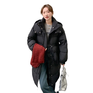 现货2025新款中长款连帽羽绒服2C212-G06-P265-K378图片