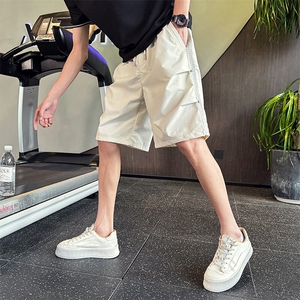 D511-P48      夏季新款水洗短裤男潮流宽松直筒五分裤速干短裤图片