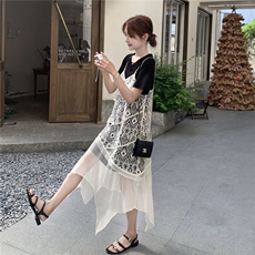 现货蕾丝吊带连衣裙2C105-0522-P145-K218，女装连衣裙，2C105